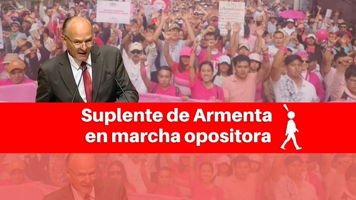 Panistas Y El Suplente De Armenta En La Marcha Por La Democracia En