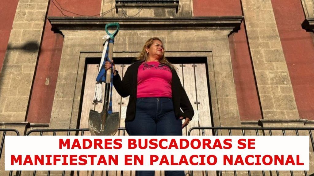 Protesta: Ceci Flores vs AMLO en Palacio Nacional