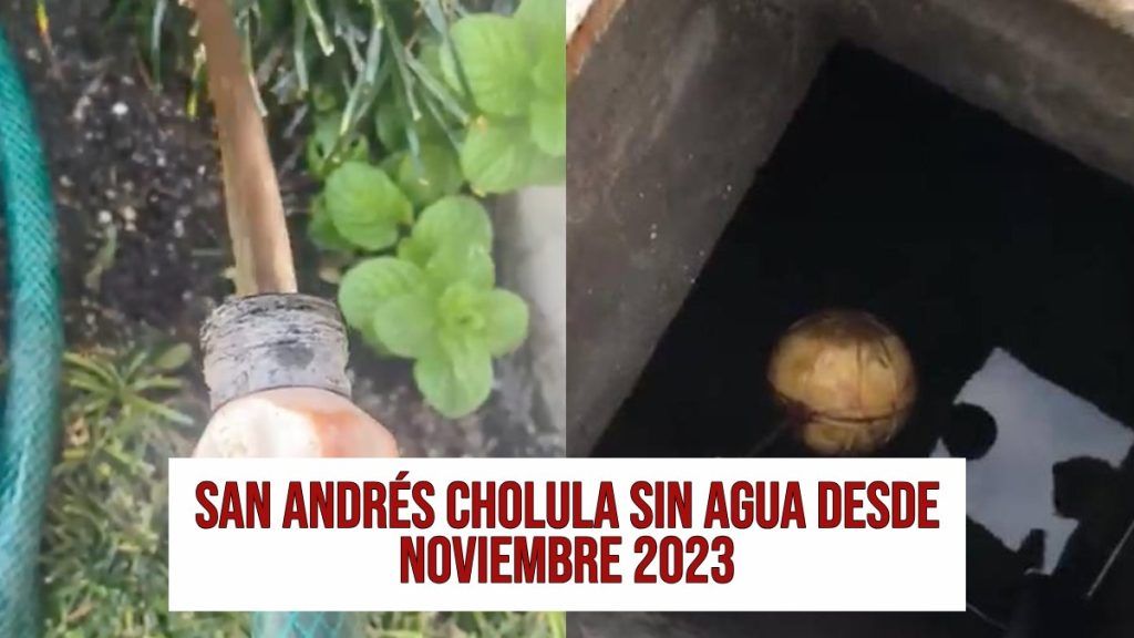 Municipios de San Andrés Cholula sin abastecimiento de agua
