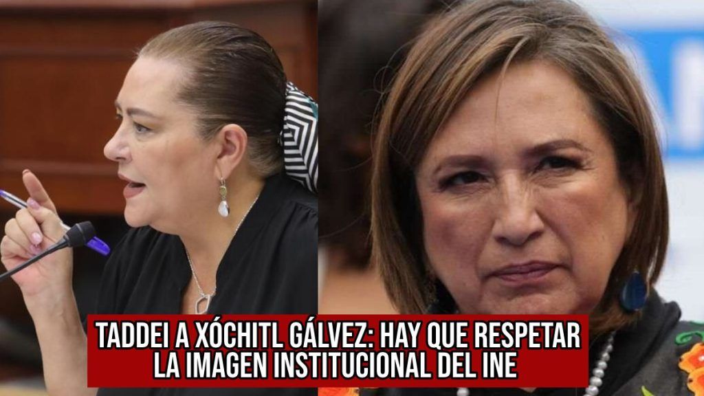 Guadalupe Taddei del INE pide mesura a Xóchitl Gálvez