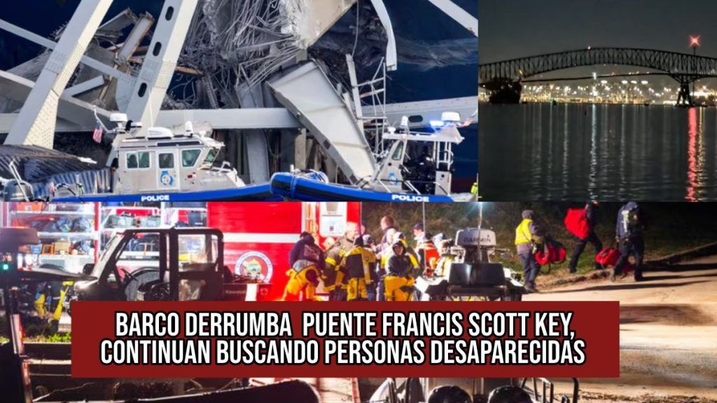 Caos en Baltimore: Colisión de barco derrumba el puente Francis Scott Key