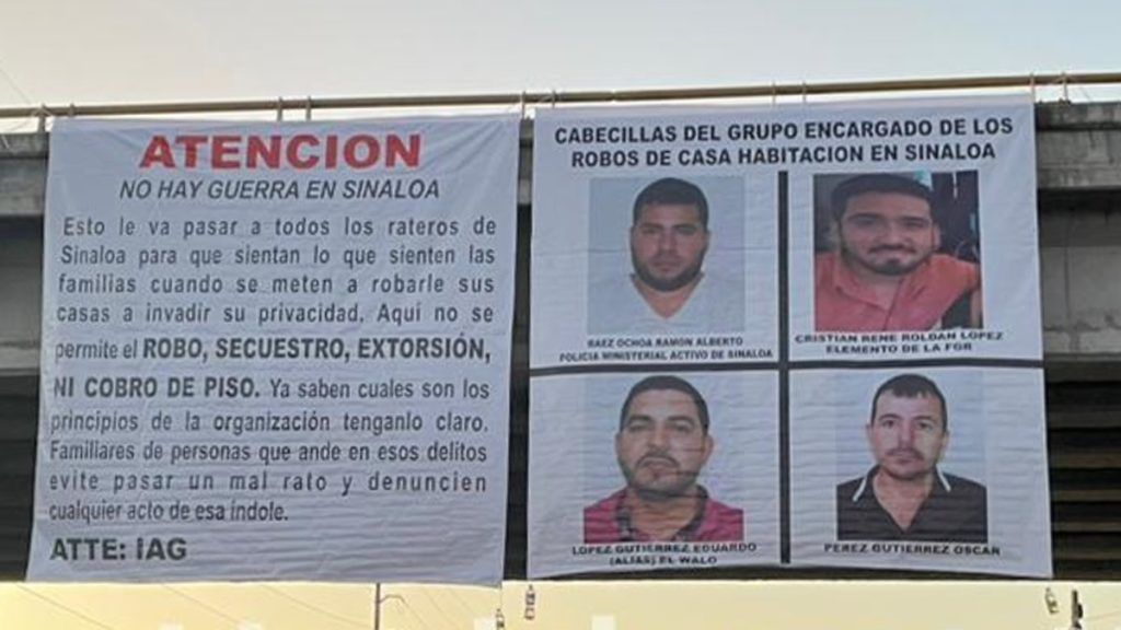 Narcomantas en Culiacán: Mensaje de supuesta calma en medio de la tensión