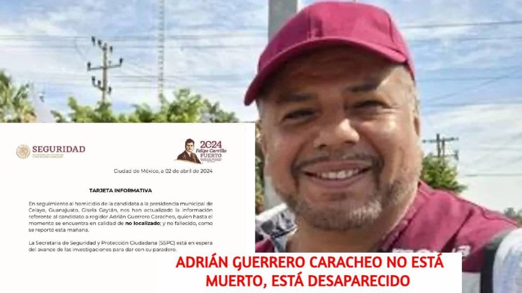 Candidato a regidor en Morena en calidad de desaparecido